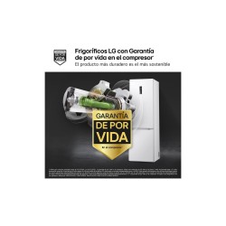 LG GBV7270ESW nevera y congelador Independiente 387 L Blanco