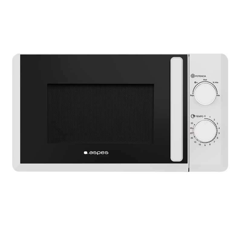 Aspes AMW2701 microondas Blanco Solo microondas Encimera 20 L 700 W