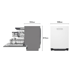 LG DB476TXS.OUTLET lavavajillas Completamente integrado 14 cubiertos