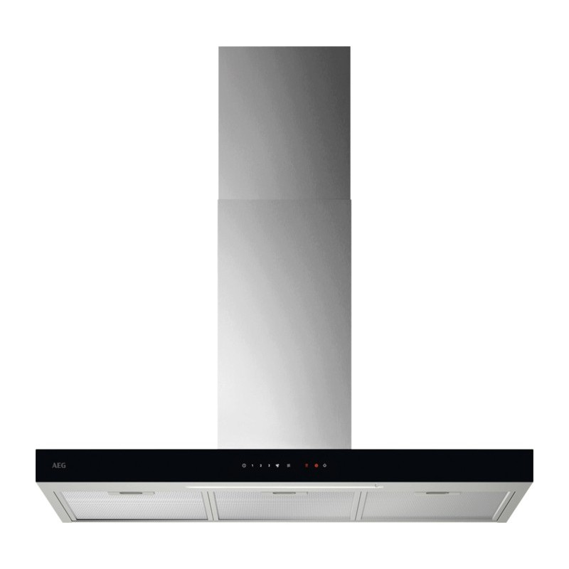 AEG GB67D91HL De pared Negro, Acero inoxidable 600 m³ h