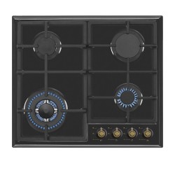 Vitrokitchen EN63RB hobs Antracita Integrado 58 cm Encimera de gas 4 zona(s)