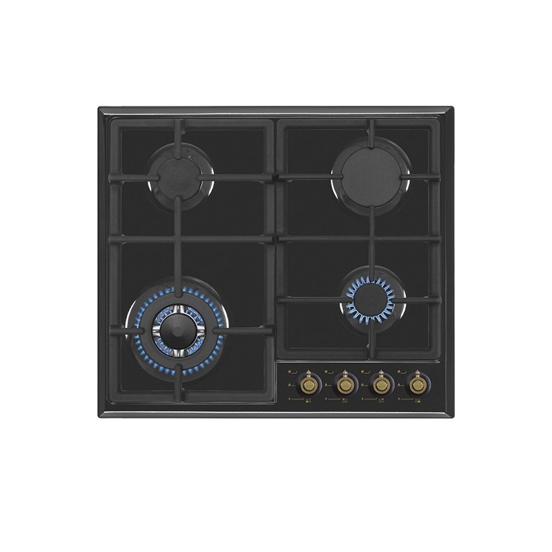 Vitrokitchen EN63RB hobs Antracita Integrado 58 cm Encimera de gas 4 zona(s)