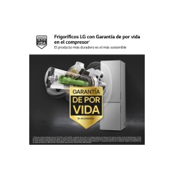 LG GBV21NCDPY nevera y congelador Independiente 344 L Acero inoxidable
