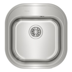 Teka 115020025 fregadero Lavabo sobre-encimera Plaza Acero inoxidable