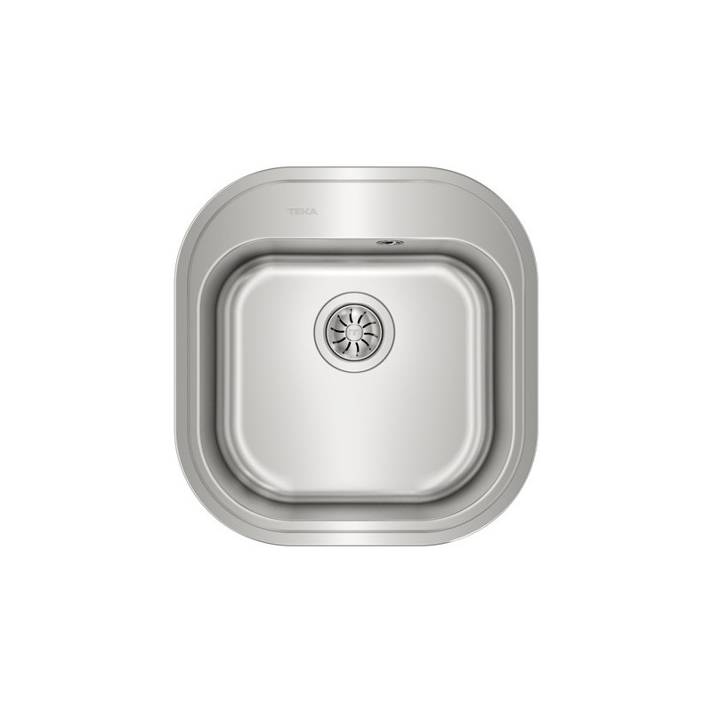 Teka 115020025 fregadero Lavabo sobre-encimera Plaza Acero inoxidable