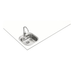 Teka 115020025 fregadero Lavabo sobre-encimera Plaza Acero inoxidable