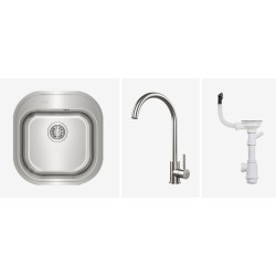 Teka 115020025 fregadero Lavabo sobre-encimera Plaza Acero inoxidable