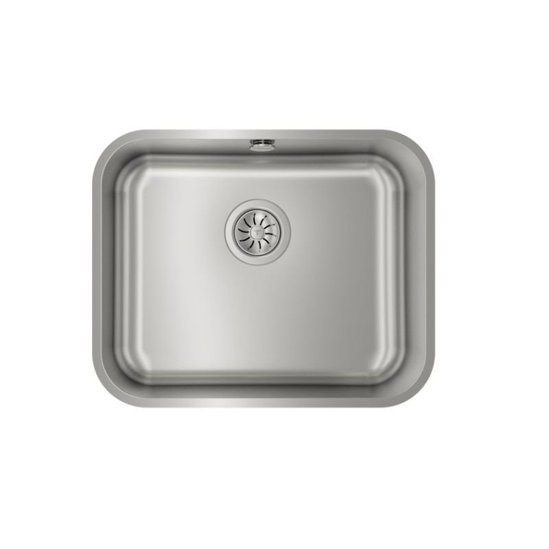 Teka BE 50.40 MAX Fregadero encastrado bajo encimera Rectangular Acero inoxidable