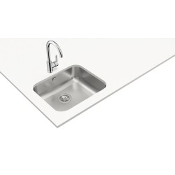 Teka BE 50.40 MAX Fregadero encastrado bajo encimera Rectangular Acero inoxidable