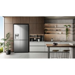 Hisense RS818N4IIE1 nevera puerta lado a lado Independiente 632 L Acero inoxidable