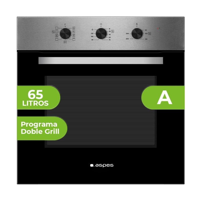 Aspes AHM86500X horno 65 L 3000 W Acero inoxidable