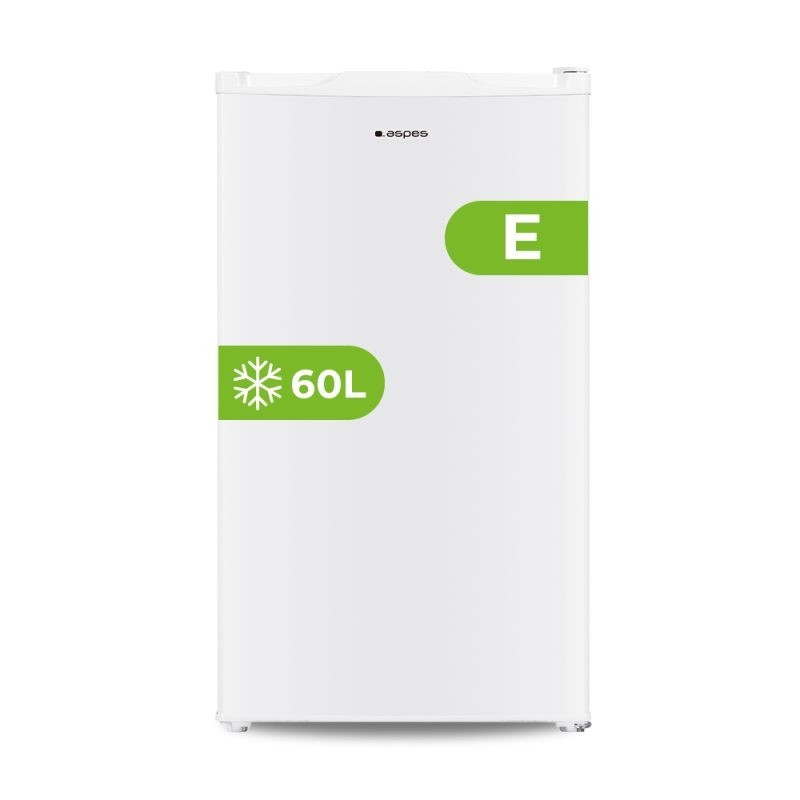 Aspes ACV85502E congelador Congelador vertical Independiente 60 L Blanco