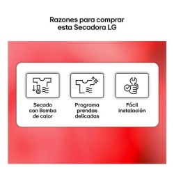 LG RHA1008NDK secadora Independiente Carga frontal 8 kg Plata