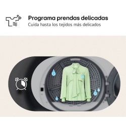 LG RHA1008NDK secadora Independiente Carga frontal 8 kg Plata