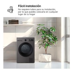 LG RHA1008NDK secadora Independiente Carga frontal 8 kg Plata