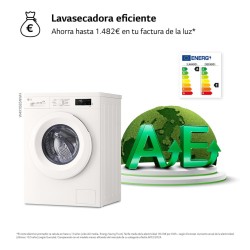 LG W4X1085NWH lavadora-secadora Independiente Carga frontal Blanco