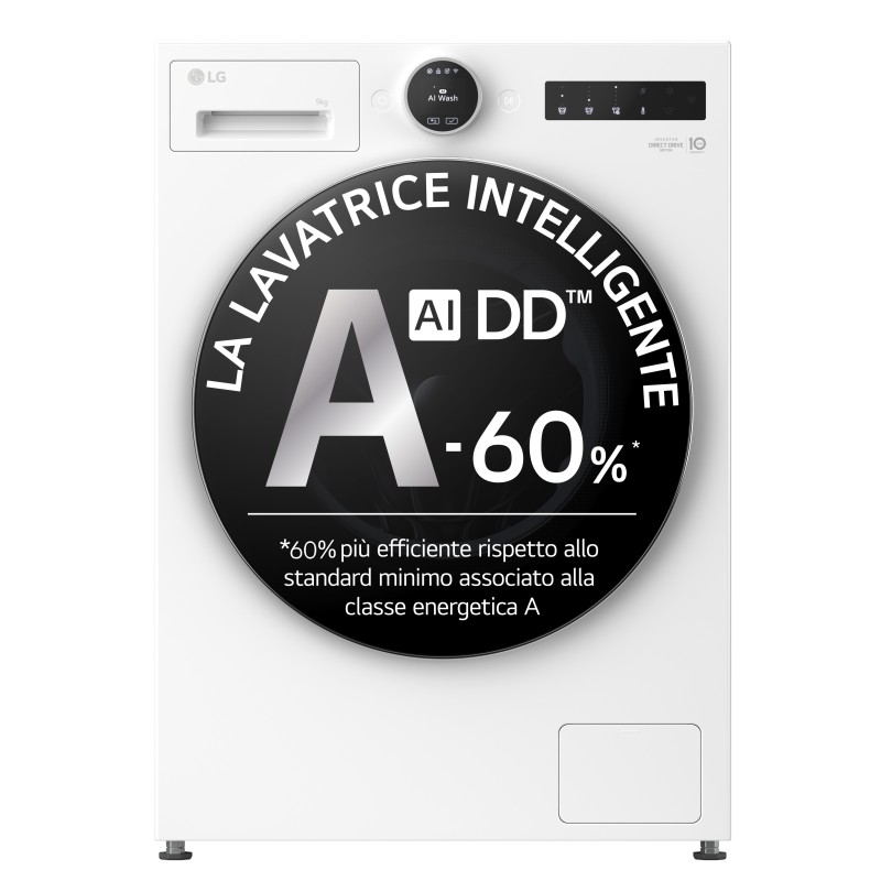 LG F4X9009TWCE lavadora Carga frontal 9 kg 1400 RPM Blanco