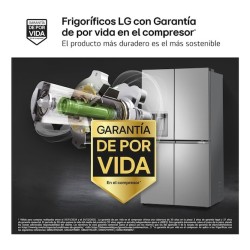 LG GMF961PY3E nevera puerta lado a lado Independiente 645 L Acero inoxidable