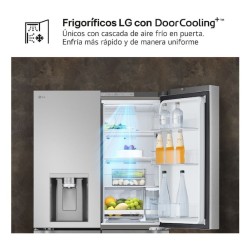 LG GMF961PY3E nevera puerta lado a lado Independiente 645 L Acero inoxidable