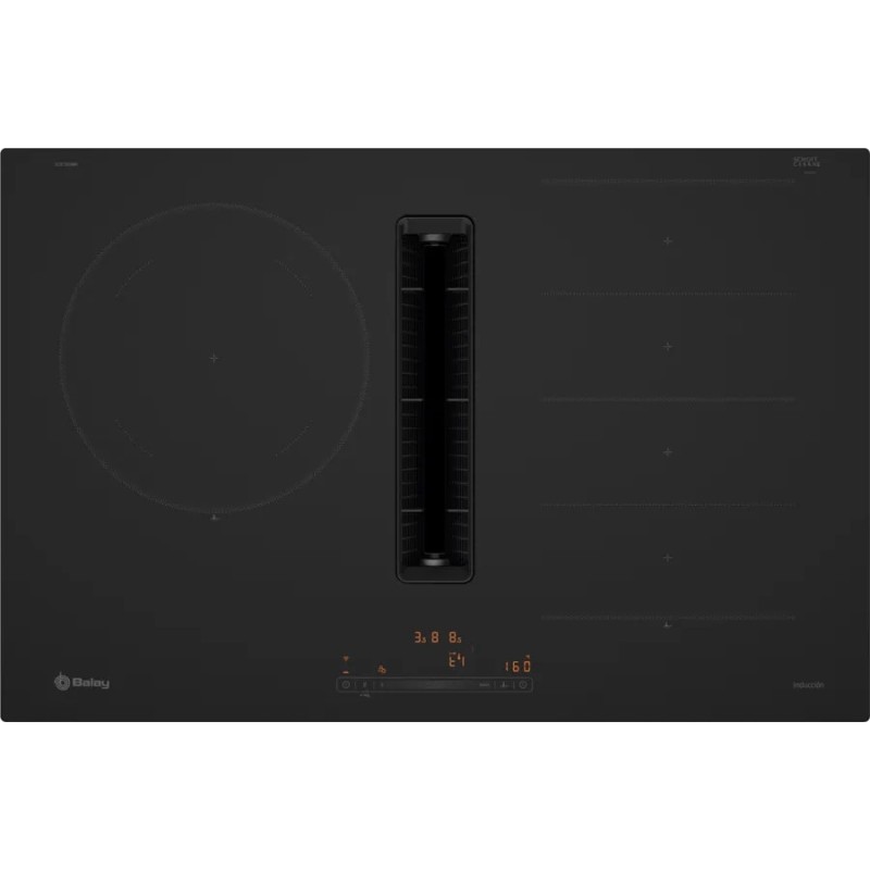 Balay 3EBC989MH hobs Negro Integrado 80 cm Con placa de inducción 3 zona(s) Campana integrada