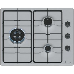 Balay 3ETX463BB hobs Acero inoxidable Encimera 60 cm Encimera de gas 3 zona(s)