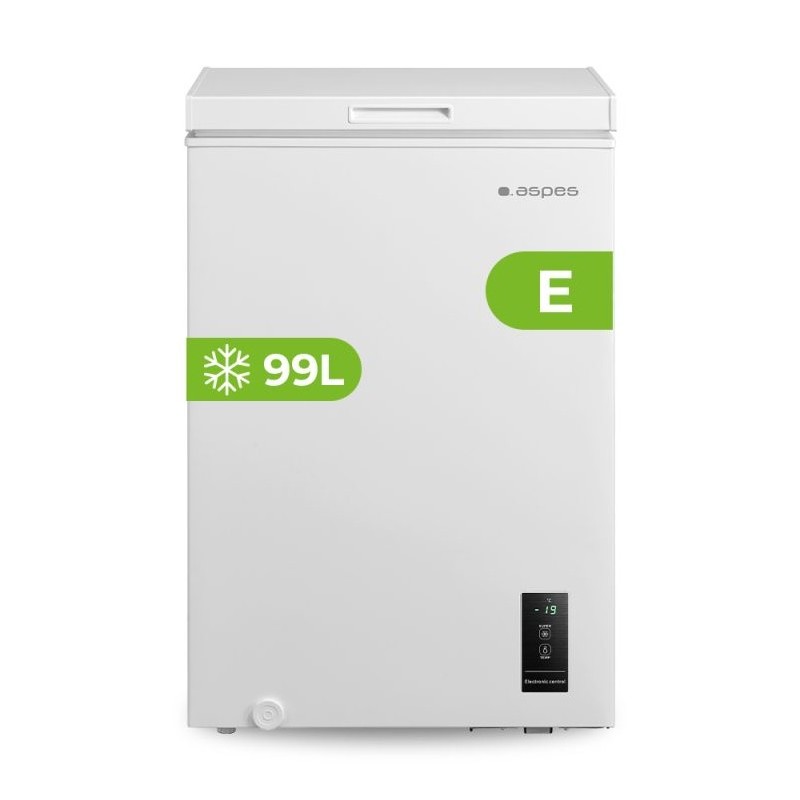 Aspes ACH1002EDC congelador Arcón congelador Independiente 99 L Blanco