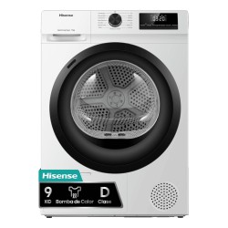 Hisense DHQE900UWDC secadora Independiente Carga frontal 9 kg Blanco