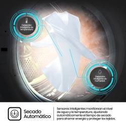 Hisense DHQE900UWDC secadora Independiente Carga frontal 9 kg Blanco