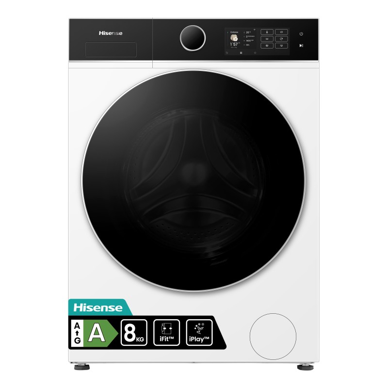 Hisense WF5I8043BWF lavadora Carga frontal 8 kg 1400 RPM Blanco