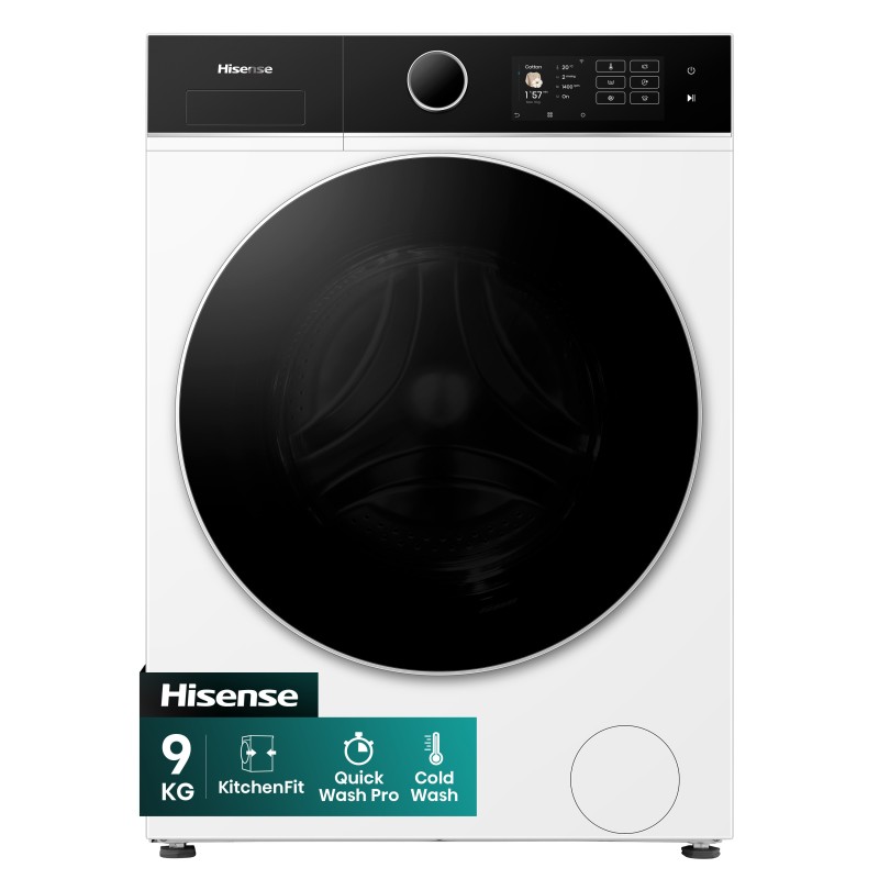 Hisense WF5I9043BWFS lavadora Carga frontal 9 kg 1310 RPM Blanco