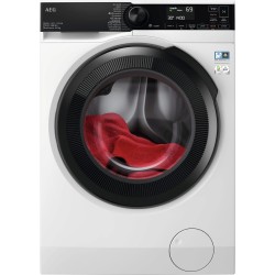 AEG LWR7304L4B lavadora-secadora Independiente Carga frontal Negro, Blanco