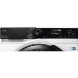 AEG LWR7304L4B lavadora-secadora Independiente Carga frontal Negro, Blanco