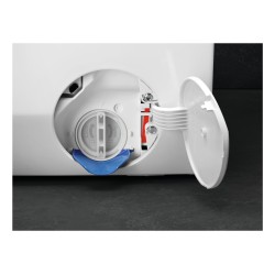 AEG LWR7304L4B lavadora-secadora Independiente Carga frontal Negro, Blanco