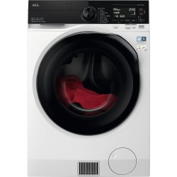 AEG Series 9000 LWR9816O1C lavadora-secadora Independiente Carga frontal Negro, Blanco