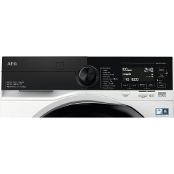AEG Series 9000 LWR9816O1C lavadora-secadora Independiente Carga frontal Negro, Blanco