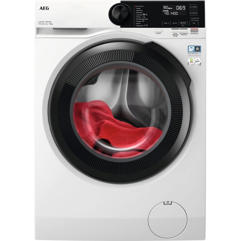 AEG Series 6000 LFR6284N4B lavadora Carga frontal 8 kg 1351 RPM Blanco