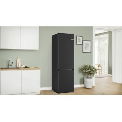Bosch Serie 4 KGN392XCF nevera y congelador Independiente 363 L Negro