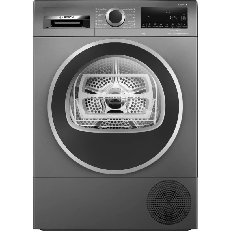 Bosch Serie 6 WQG245DRES secadora Independiente Carga frontal 9 kg Gris