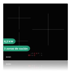 SVAN SI3602B hobs Negro Integrado 60 cm Con placa de inducción 3 zona(s)