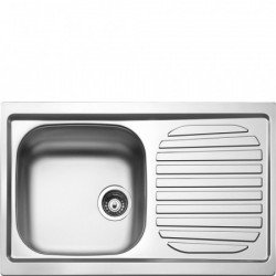 Smeg LYP791D fregadero Lavabo sobre-encimera Rectangular Acero inoxidable