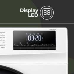 Aspes ASB801A2DB secadora Independiente Carga frontal 8 kg Blanco
