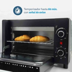 Grunkel HR-10MINI horno tostador 10 L 1600 W Negro