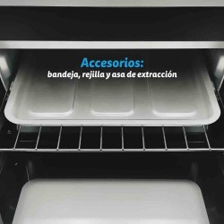 Grunkel HR-10MINI horno tostador 10 L 1600 W Negro
