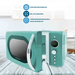 Grunkel MW-DG Turquesa Microondas combinado Encimera 20 L 700 W