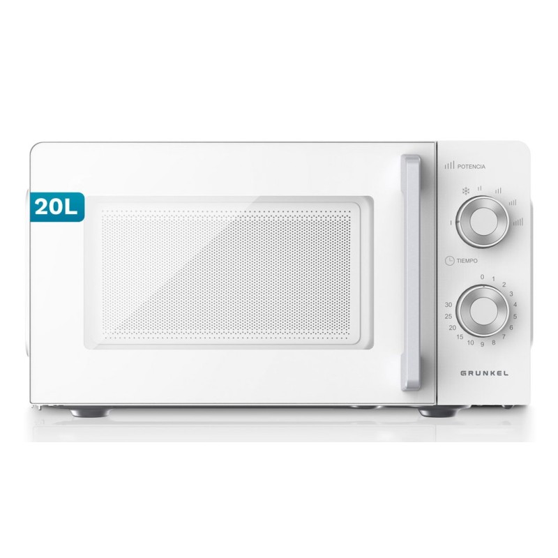 Grunkel MW-20MG microondas Blanco Solo microondas Encimera 20 L 700 W
