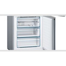 Bosch Serie 4 KGN49XIEA nevera y congelador Independiente 438 L Acero inoxidable