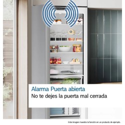 Bosch KGN36VIDB nevera y congelador Independiente 326 L Acero inoxidable