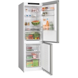 Bosch Serie 4 KGN362ICF nevera y congelador Independiente 321 L Acero inoxidable