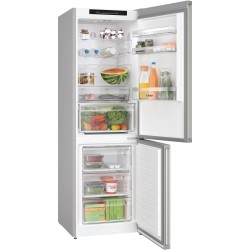 Bosch Serie 4 KGN362ICF nevera y congelador Independiente 321 L Acero inoxidable
