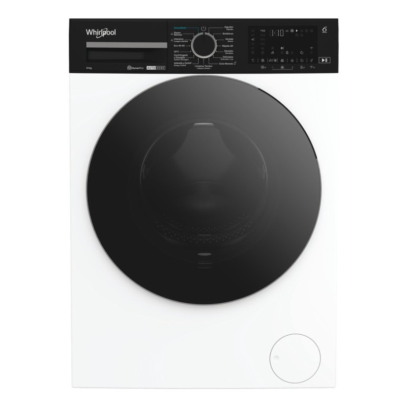 Whirlpool WPM 07W ADS SPT lavadora Carga frontal 10 kg 1351 RPM Negro, Blanco